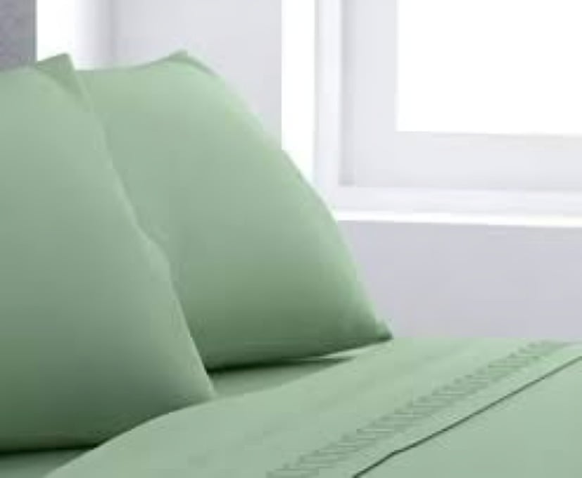 SÁBANAS MICROFIBRA BRODERIE SANTORINI 1.5 PLAZA VERDE AGUA - 3