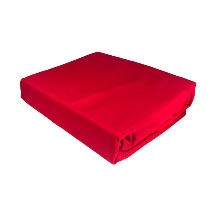 JUEGO DE SÁBANAS MARINA LISA 1.5 PLAZAS EN COLOR ROJO - 2
