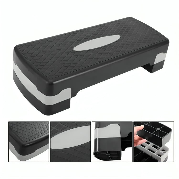 STEP AEROBICO 2 NIVELES ANTIDESLIZANTE PILATES FITNESS - 2