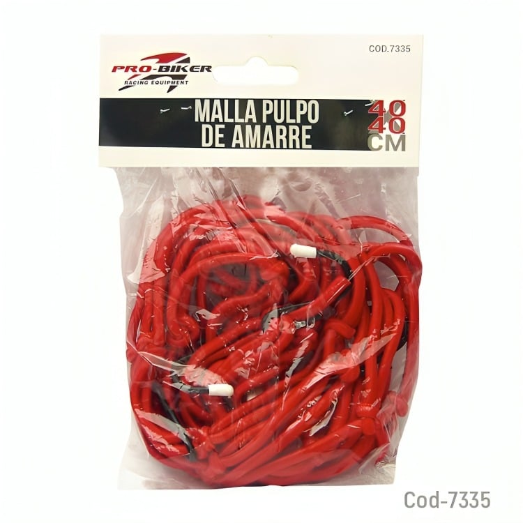 PULPO MALLA PRO-BIKER GRANDE 40 X 40 CM COLORES EN BOLSA - 4