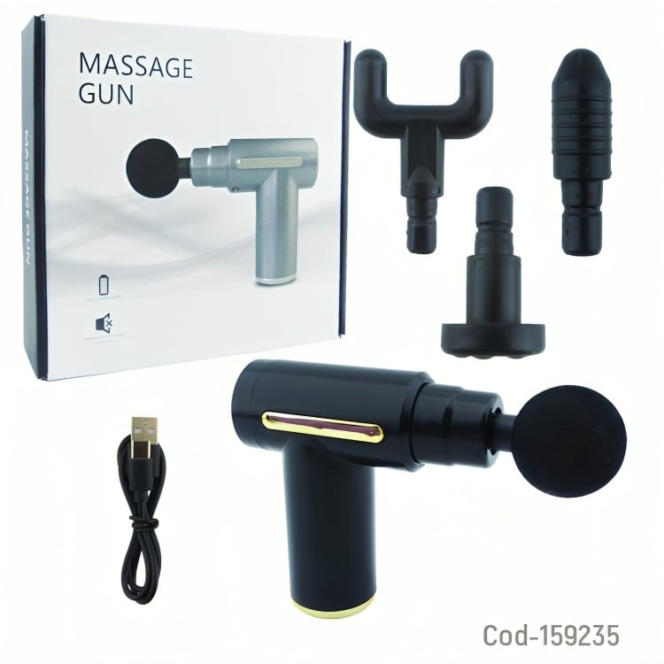 MASAJEADOR MINI PISTOLA MOD.M23 USB TYPE-C RECARGABLE COLORES FULL POWER - 4