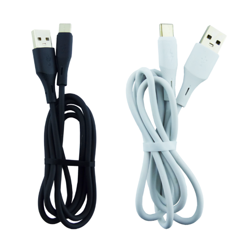 CABLE USB A-TYPE-C S39 6A 1M EN COLOR NEGRO/EN COLOR BLANCO - 1