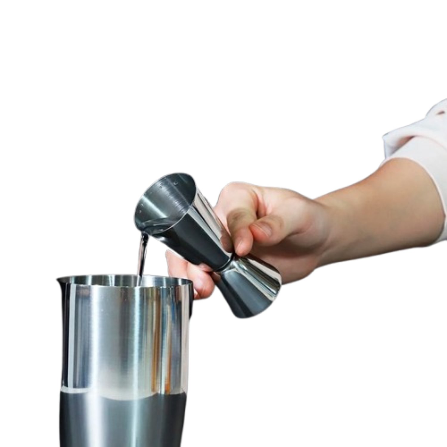PACK X 4 MEDIDOR DE TRAGOS ACERO INOX. 30/60 CC. – CUINER - 1