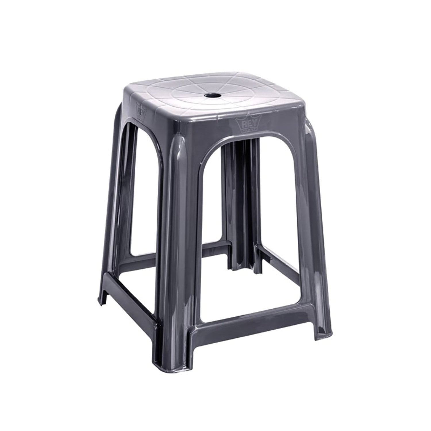 PACK X 4 BANCO CONFORT PLATA – REY PLAST - 1