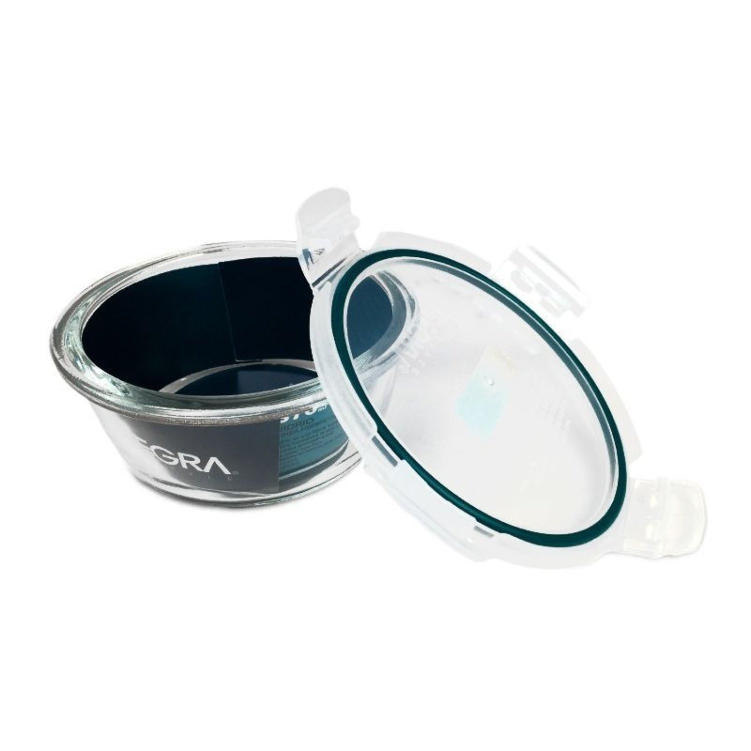 PACK X 4 CONTENEDOR HERME TICO DE VIDRIO REDONDO 3,70 LITROS – ALLEGRA - 2
