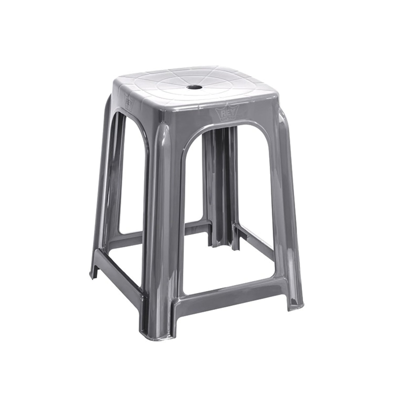 PACK X 4 BANCO CONFORT GRIS – REY PLAST - 1