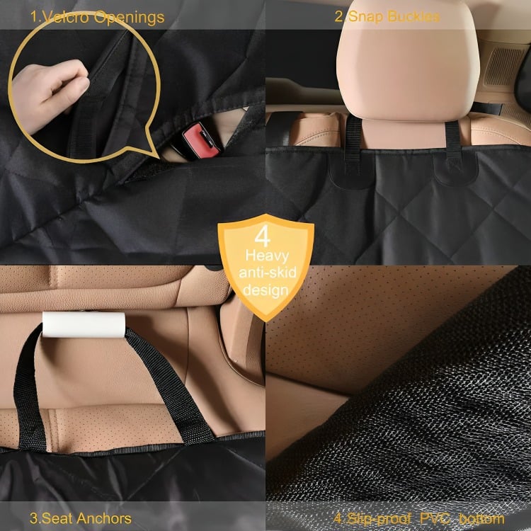 PROTECTOR ASIENTO FUNDA DE AUTO PARA MASCOTAS PERROS GATOS - 5