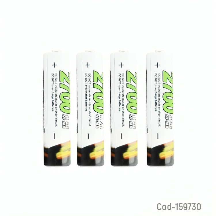 PILA SDNMY AAA SET X 4 PCS 1.2V RECARGABLE 2700 MAH CAJA PVC - 2