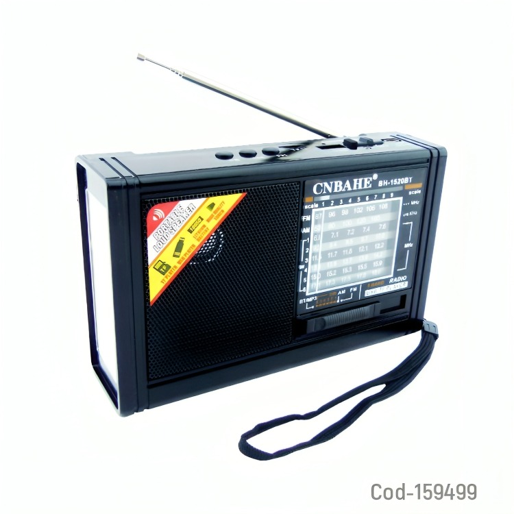 RADIO MULTIBANDA  BLUET 8 BANDAS CON LINTERNA RECARGABLE - 4