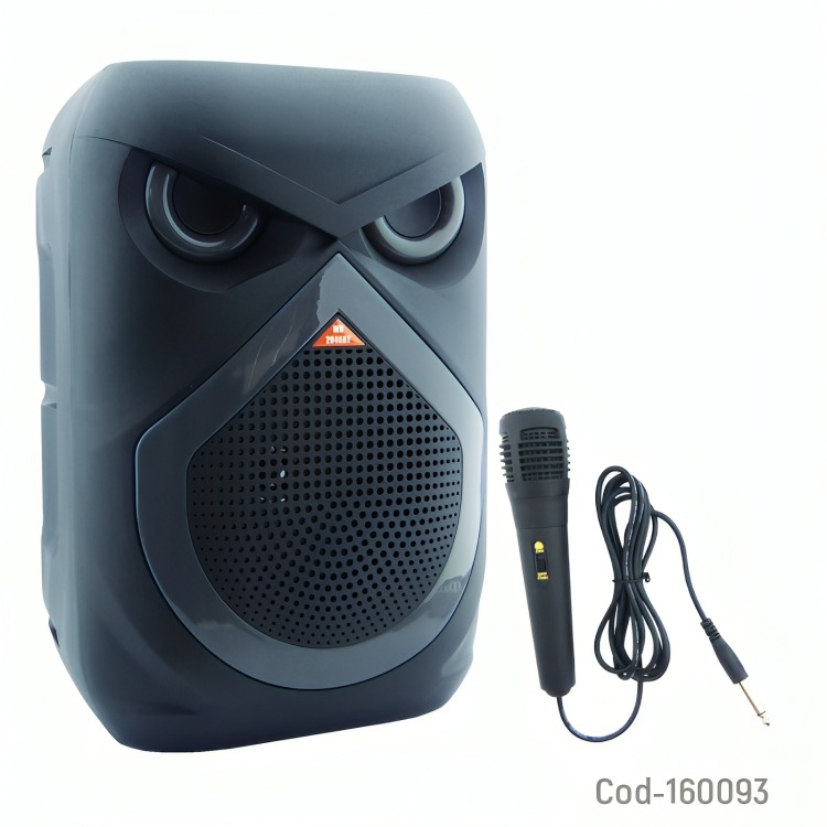 PARLANTE KARAOKE RECARGABLE PORTABLE BT 8 PULG LUZ RGB - 2