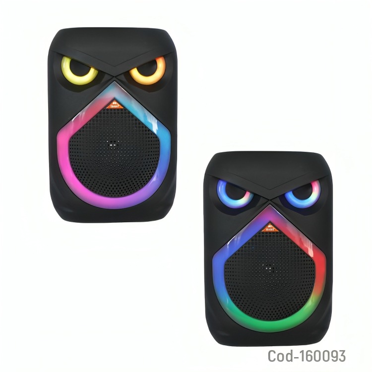 PARLANTE KARAOKE RECARGABLE PORTABLE BT 8 PULG LUZ RGB - 3