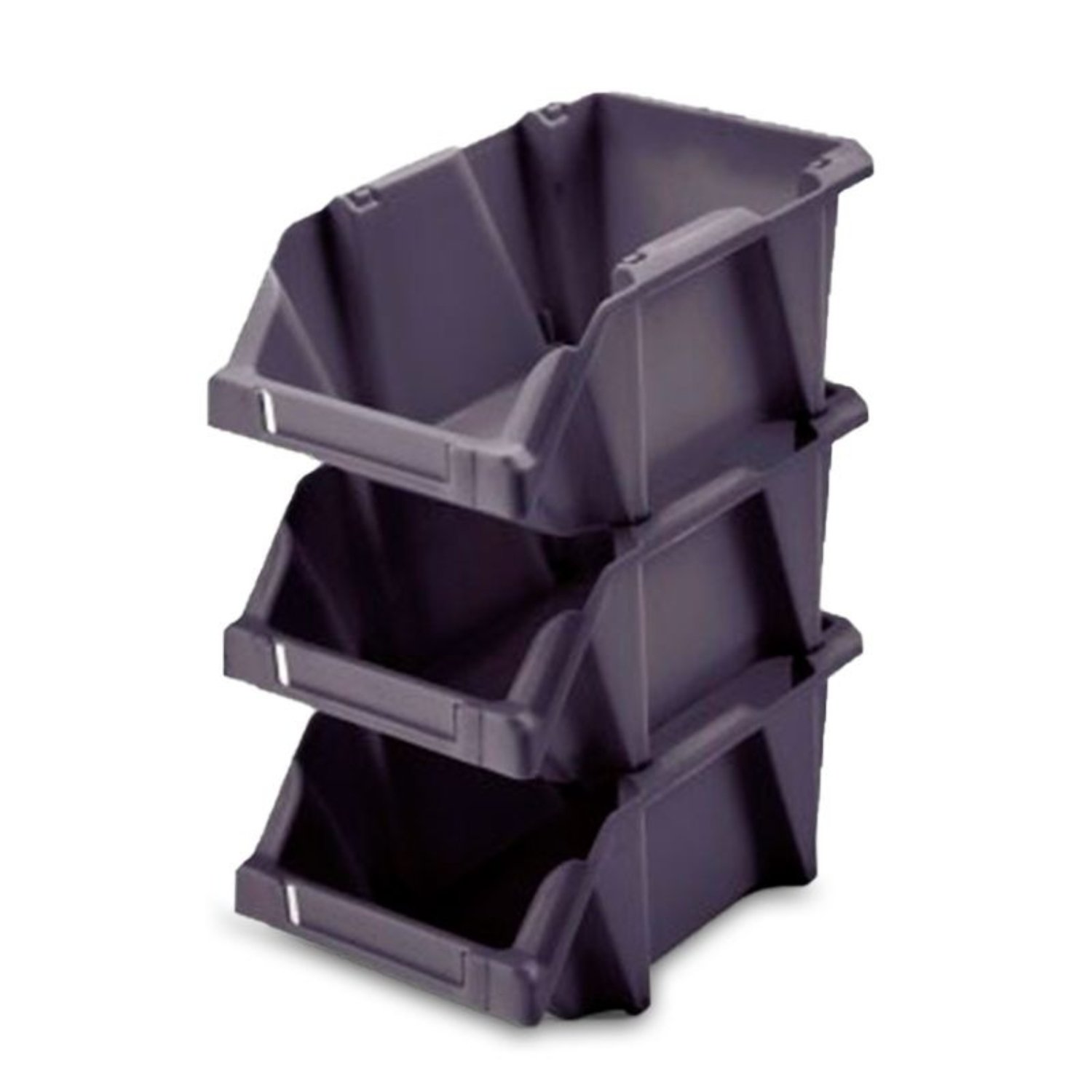 SET X 6 ORGANIZADORES APILABLE #10 / GRIS OSCURO – REYPLAST - 1