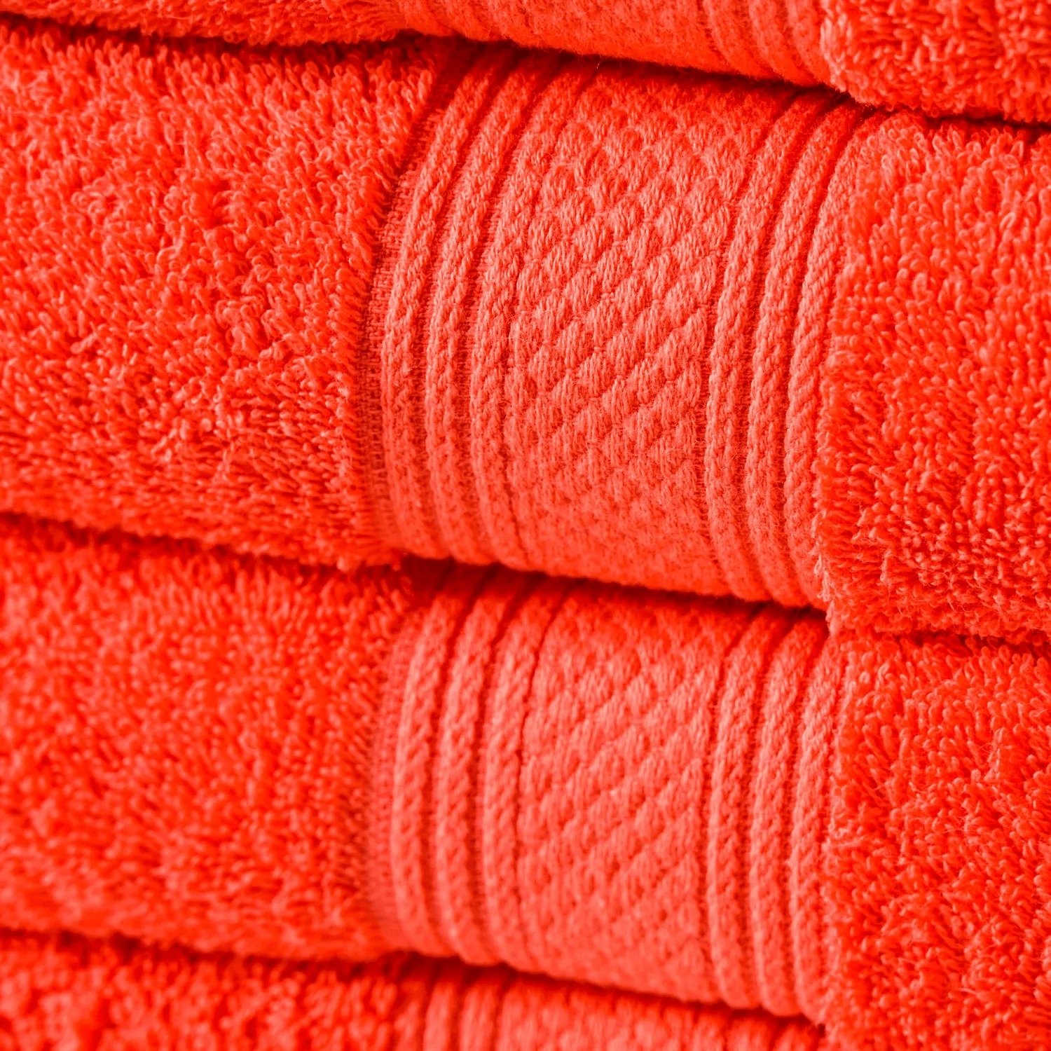 TOALLA DE MANO 100% ALGODON 450 GRS. 45×80 CM / CORAL – AMERICAN FAMILY - 4