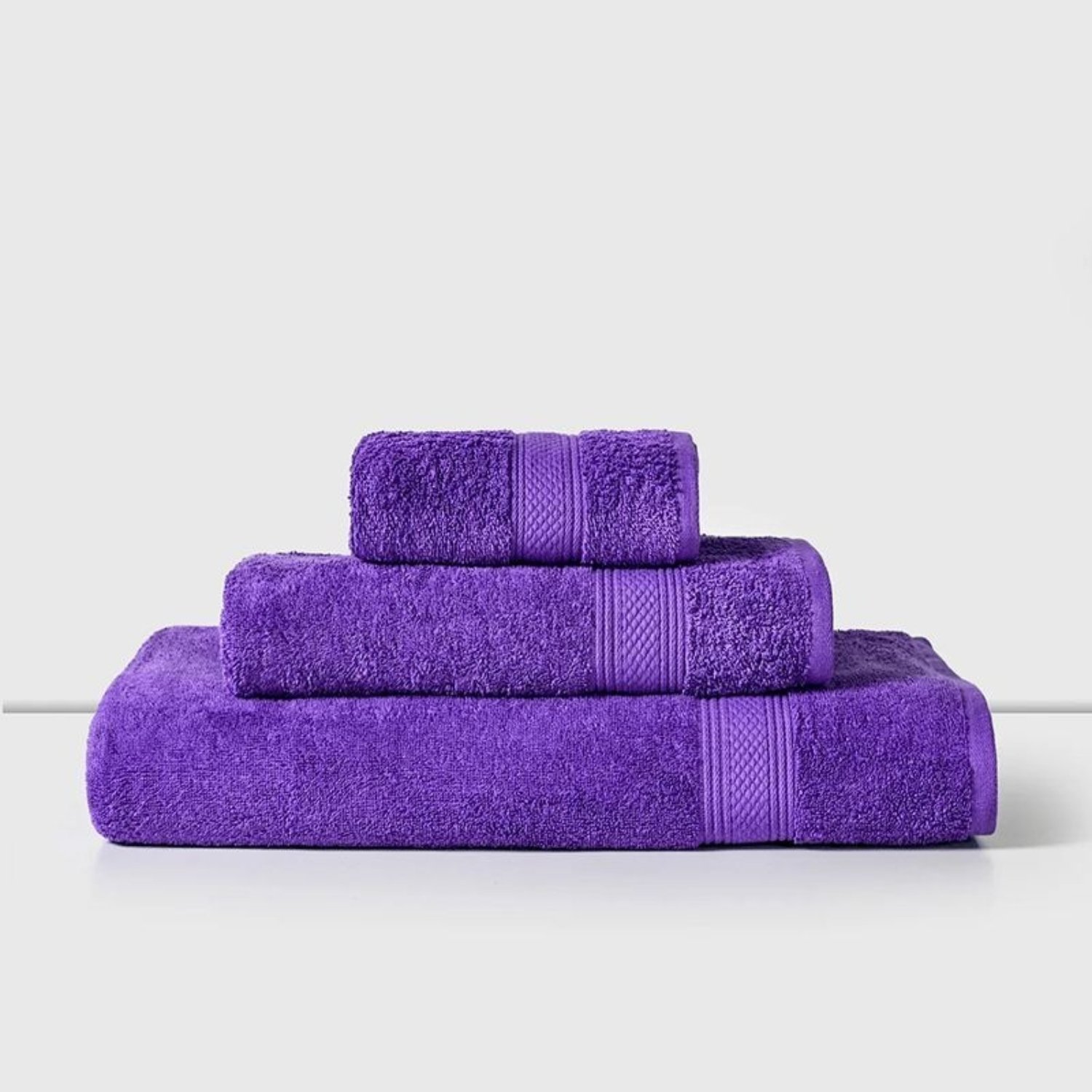 TOALLA DE MANO 100% ALGODON 450 GRS. 45×80 CM / MORADO – AMERICAN FAMILY - 2