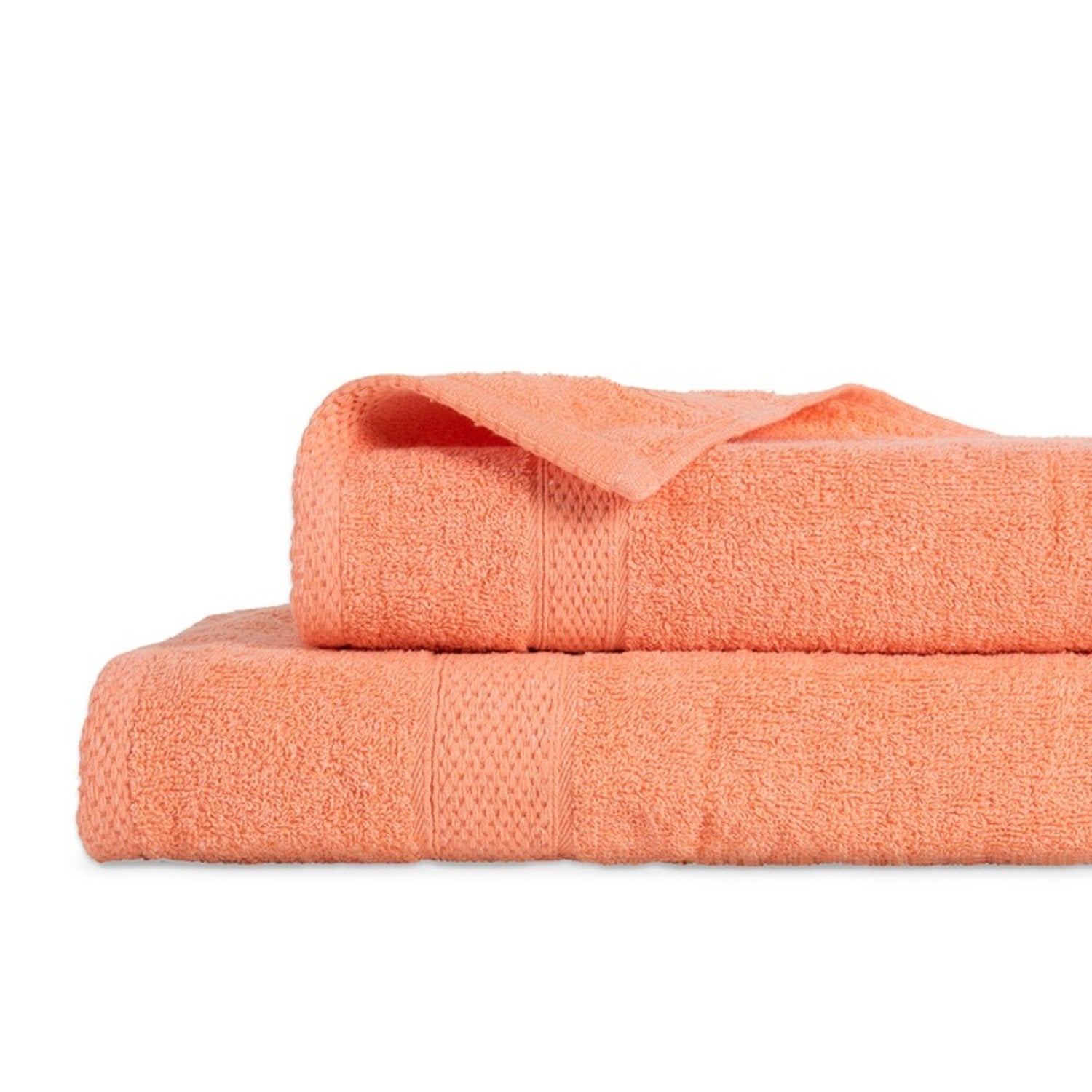 SET 2 TOALLAS COLORIX 380 GRS CAJA / CORAL – PLUMETTI - 3