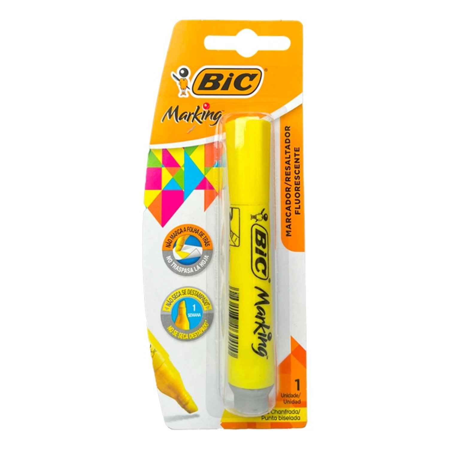 PACK X 4 DESTACADOR BRITE LINER / AMARILLO – BIC - 3