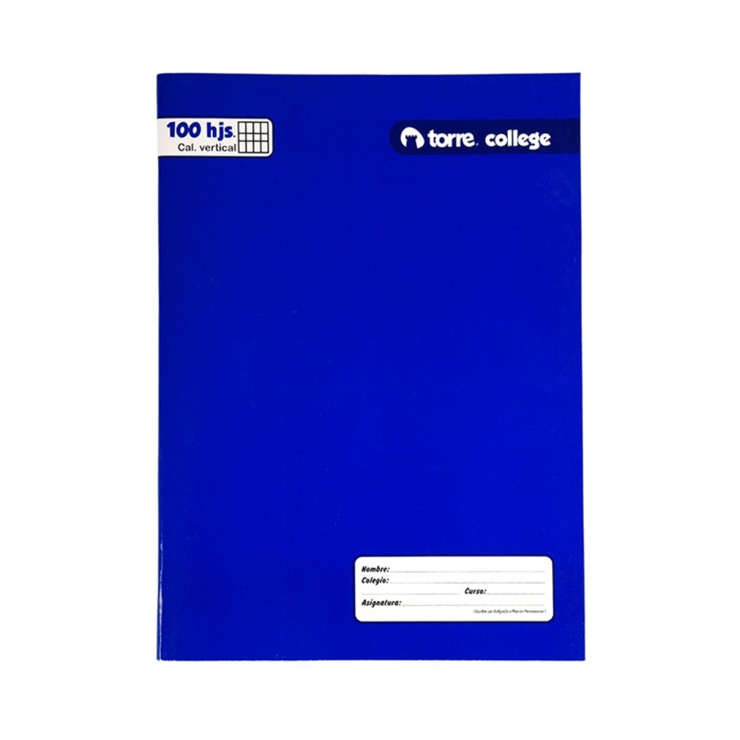PACK X 4 CUADERNOS COLLEGE CALIGRAFIA VERTICAL 100 HOJAS – TORRE - 3