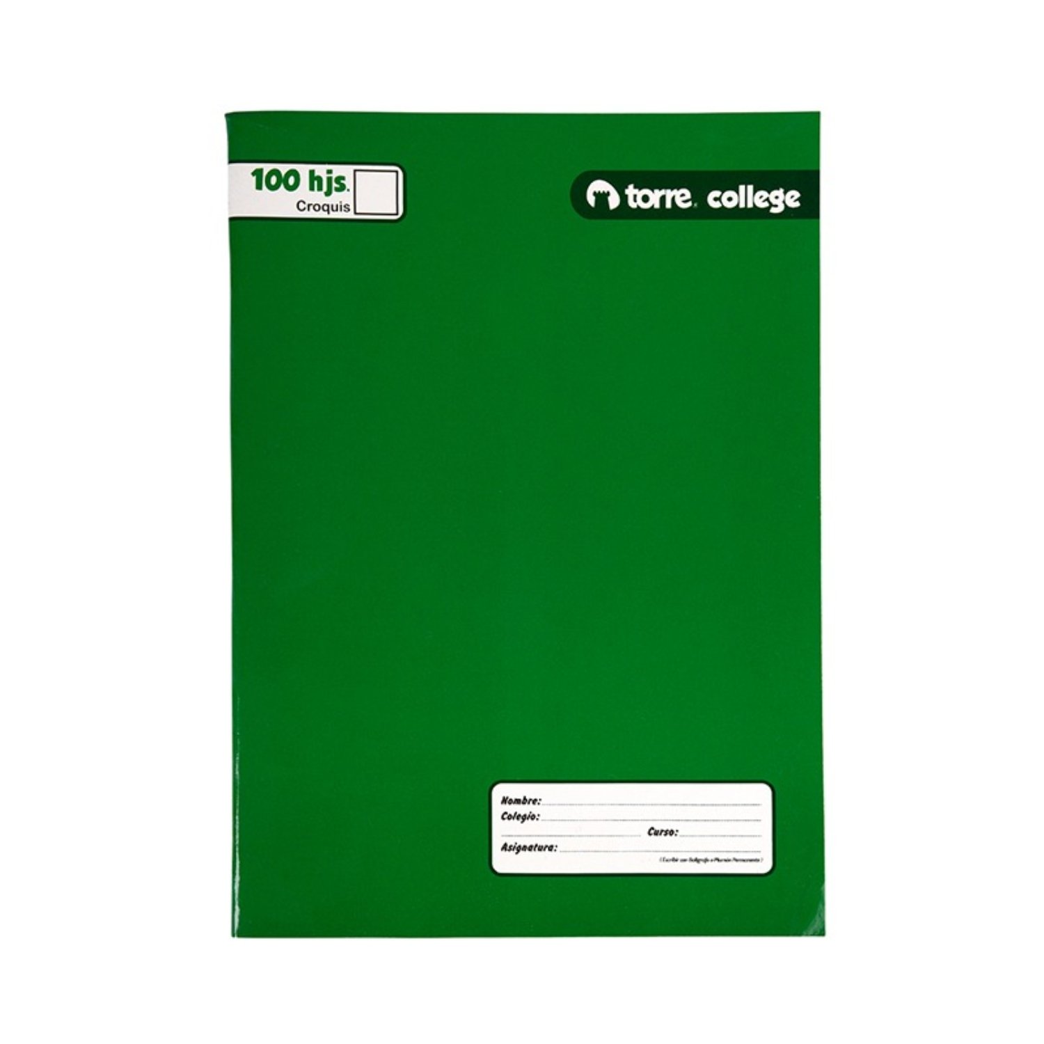 PACK X 4 CUADERNOS COLLEGE CROQUIS 100 HOJAS – TORRE - 3