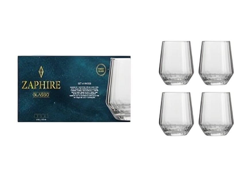 SET 4 VASOS 410 ML ZAPHIRE GLASSO - 2