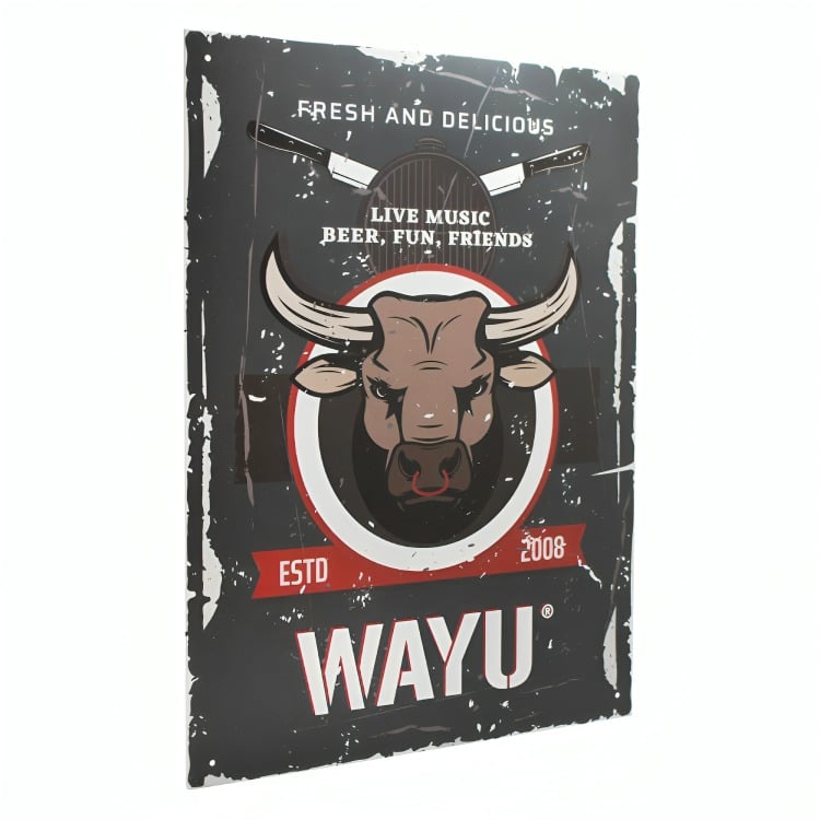 CUADRO DECO TORO 40*30CM WAYU - 1