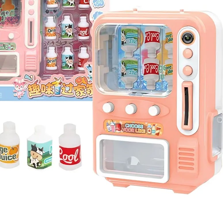 MINI MAQUINA EXPENDEDORA PARA NIÑOS JUGUETE SALMON - 1