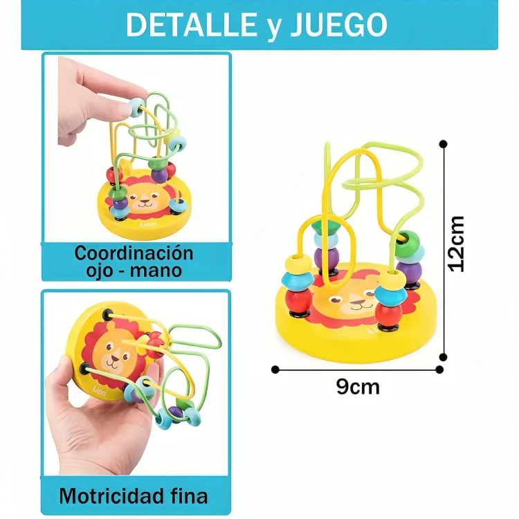 PACK 10 JUGUETES DIDACTICOS DE MADERA - 3