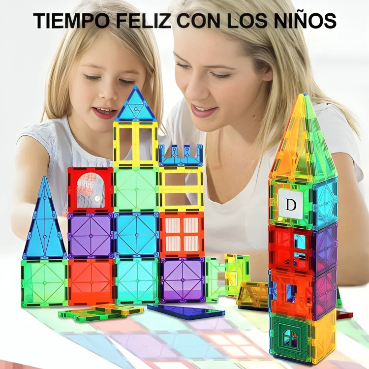 JUEGO DE BLOQUES DE CONSTRUCCION MAGNE TICOS 3D - 3