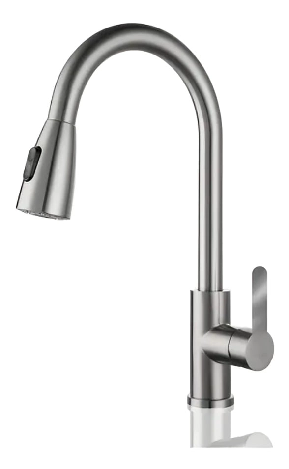 LLAVE GRIFO MONOMANDO LAVAPLATOS EXTENSIBLE NIQUEL - 2