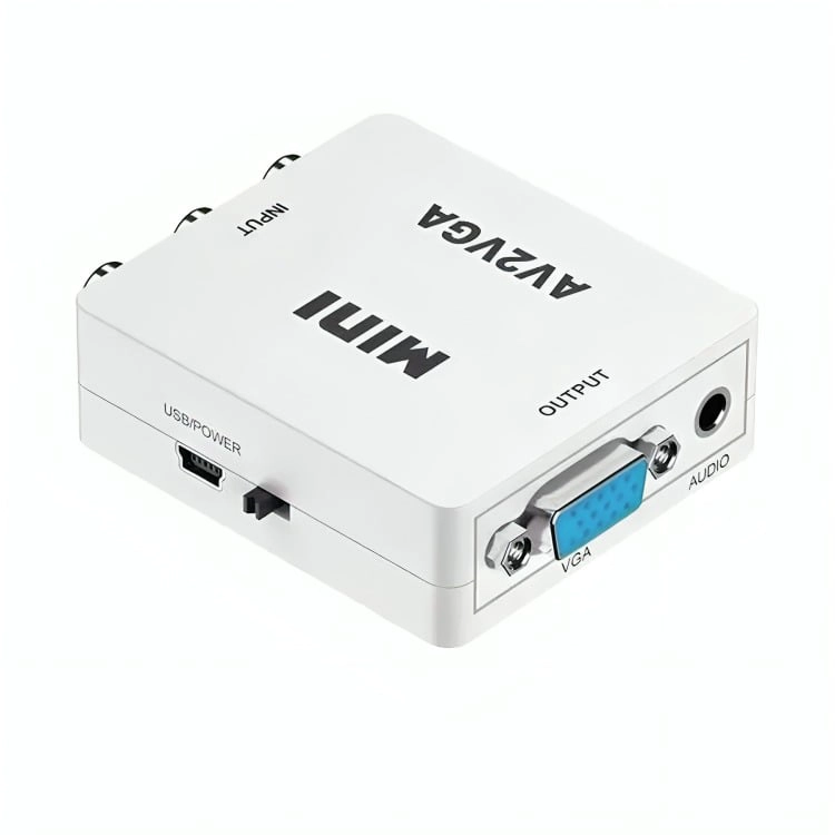 ADAPTADOR CONVERSOR AV A VGA - 1
