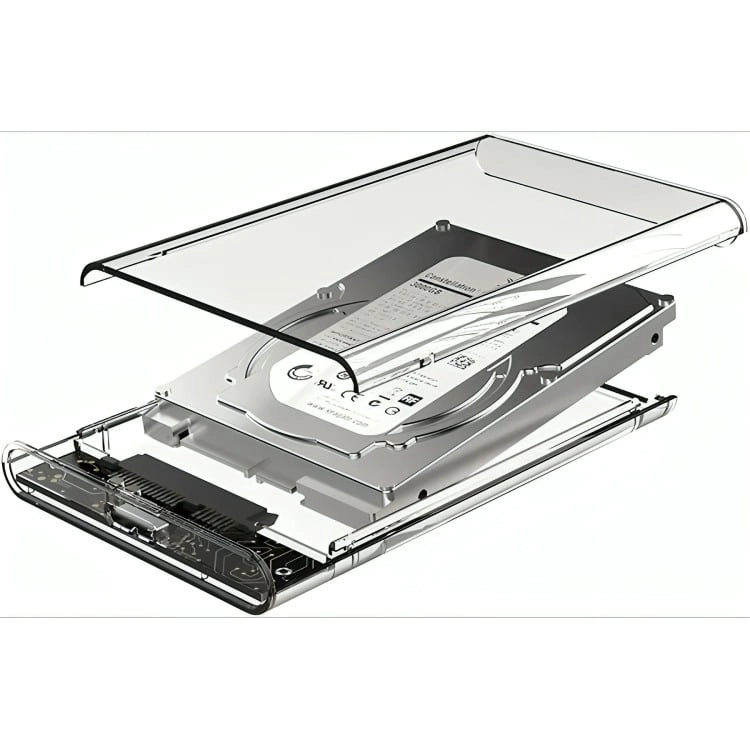 COFRE CASE TRANSPARENTE DISCO DURO SATA2.5 USB3.0 - 2