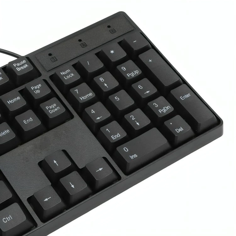 KIT COMBO TECLADO Y MOUSE ALAMBRICO COLOR NEGRO - 2