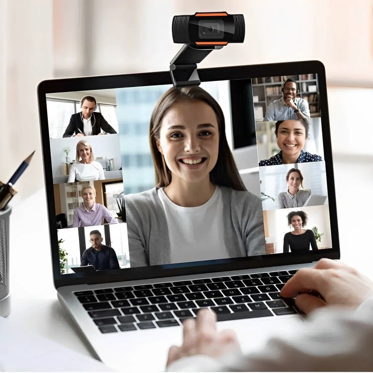 CAMARA WEB USB CON MICROFONO TELETRABAJO FULL HD - 3