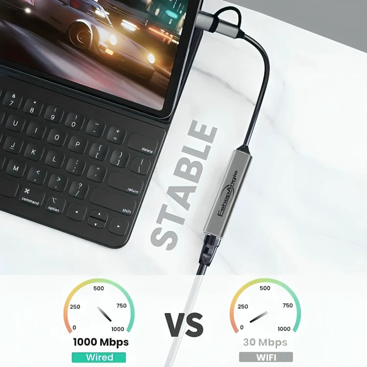 ADAPTADOR USB 3.0 USB C A RJ45 ETHERNET 10/100/1000MBPS - 2