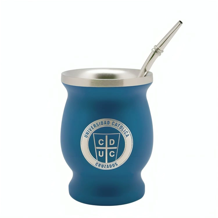 MUG MATE CON BOMBILLA CLASICO 200ML U CATOLICA - 2