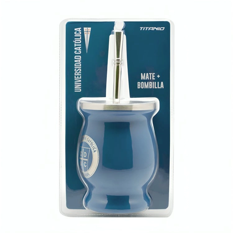 MUG MATE CON BOMBILLA CLASICO 200ML U CATOLICA - 3