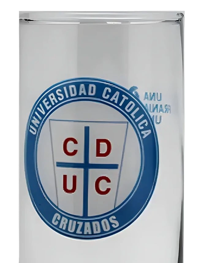 SET 2 VASOS PC UNIVERSIDAD CATOLICA - 3