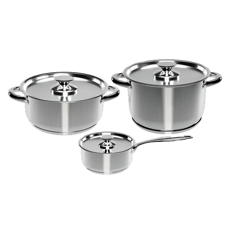 BATERIA DE COCINA 6 PIEZAS ACERO INOXIDABLE WENS 430-6SS - 6
