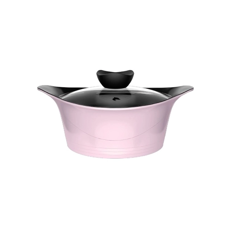 BATERIA COCINA ALUMINIO FUNDIDO 7 PIEZAS FORTIS PINK - 2