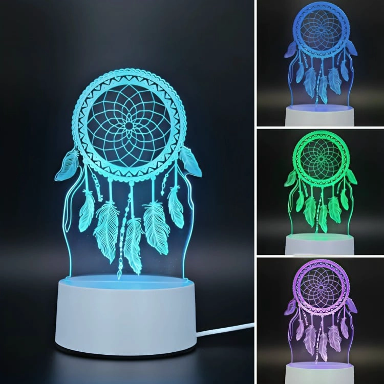 LAMPARA LED RGB VISUALIZACION 3D NETO - 4