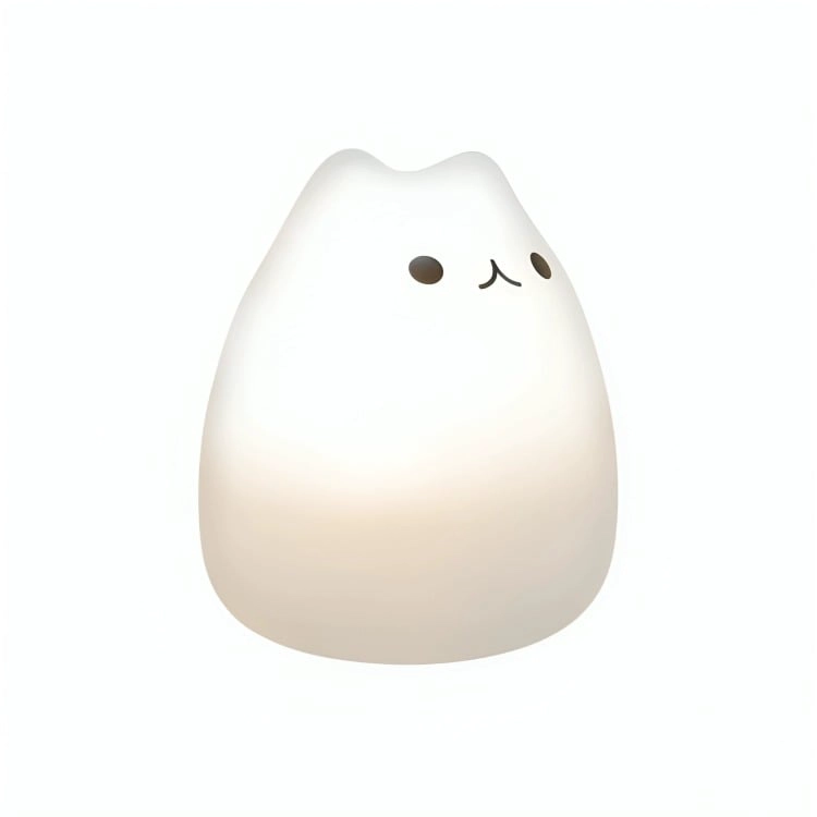 LAMPARA DE NOCHE DE SILICONA LED RGB SQUISHY GATITO - 1