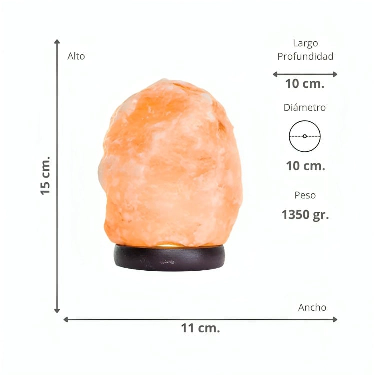 LAMPARA DE SAL CRISTALINA DEL HIMALAYA LED - 3