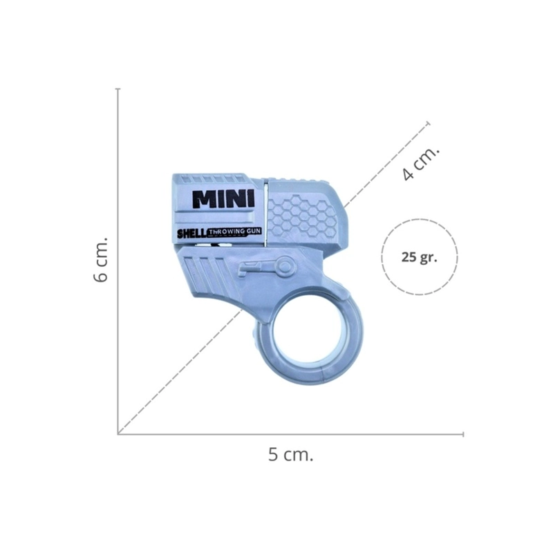 JUGUETE FIDGET MINI LANZADOR ANTI ESTRE S PLATEADO - 1