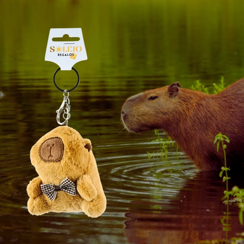 LLAVERO DE PELUCHE COLGANTE CAPIBARA - 1