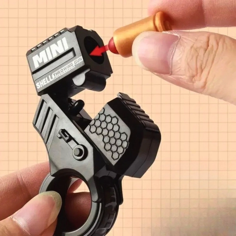 JUGUETE FIDGET MINI LANZADOR ANTI ESTRE S NEGRO - 4