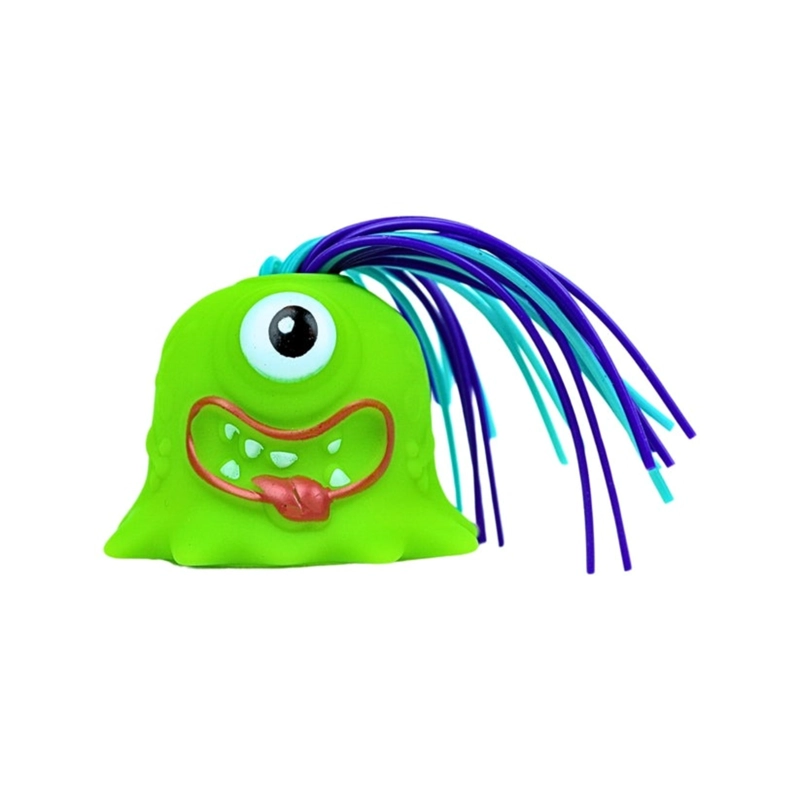 PACK X 4 MUÑECO ANTI ESTRE S SCREAM MONSTER JALANDO EL PELO VERDE - 1