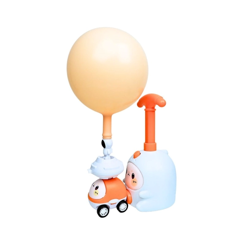 BOMBIN LANZADOR DE ASTRONAUTA INFLADOR DE GLOBOS NARANJA - 5