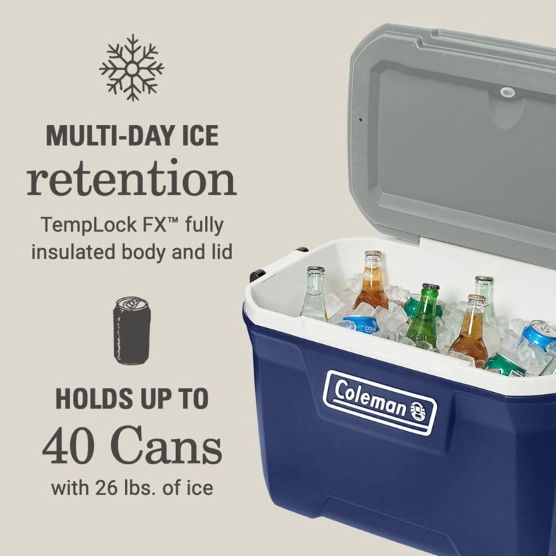 COOLER COLEMAN 316 52QTS/49 LITROS AZUL - 6