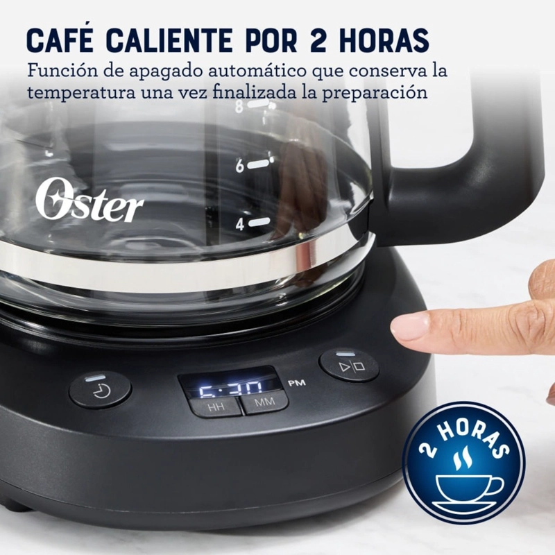 CAFETERA PROGRAMABLE OSTER DE 12 TAZAS DE CAPACIDAD CON FILTRO - 7