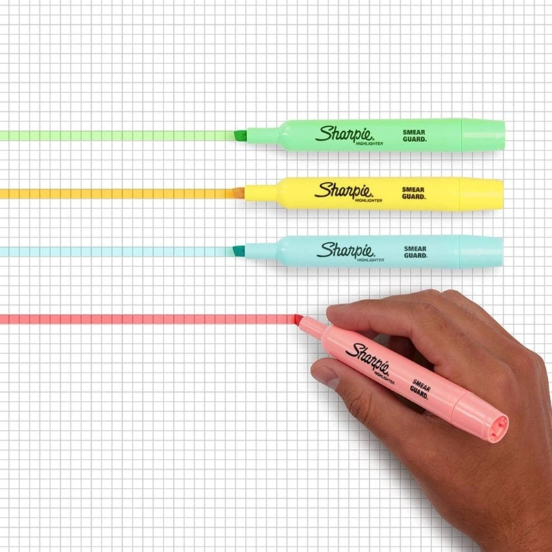 SHARPIE MARCADORES DE TEXTO RESALTADORES PASTEL, POCKET Y TANK, 16 PIEZAS - 4