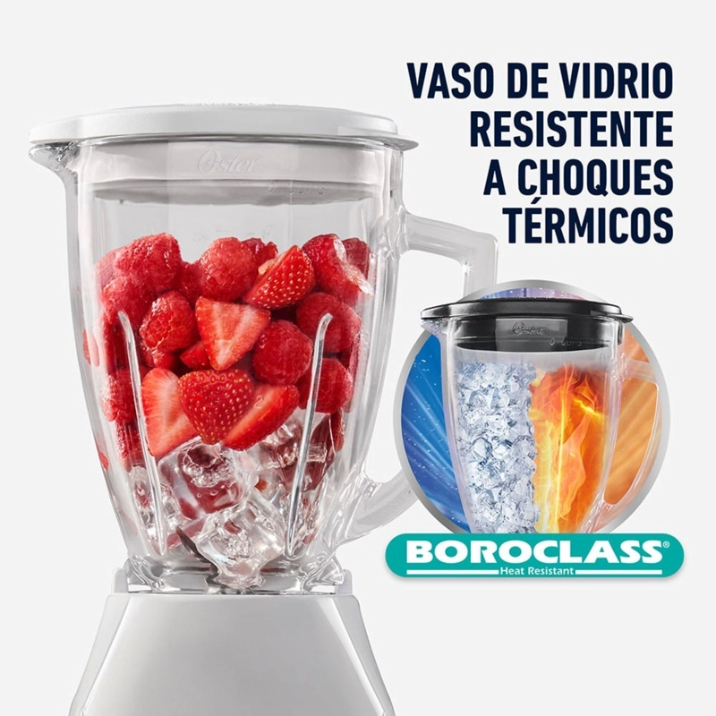LICUADORA OSTER® CON VASO DE VIDRIO Y CONTROL DE PERILLA BLSTKAGWRD - 4